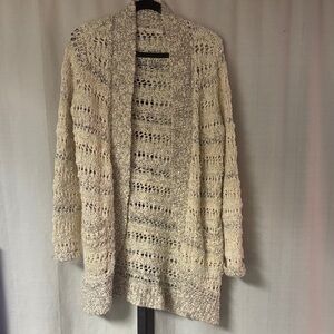 Anthropologie Cream Textured Women's Cardigan